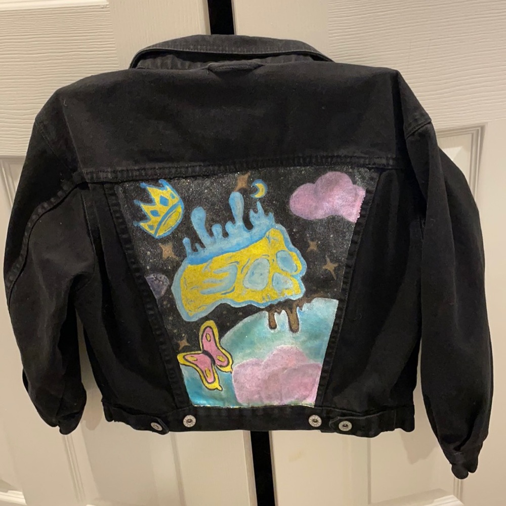 Denim Jacket with Art Work